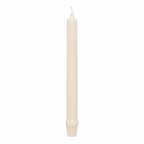 Prices Sherwood Candle White: Elegant 25cm dinner candles, ideal for celebrations with a long 9-hour burn time, in a box of 10.