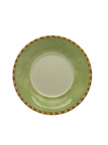 Elegant cream tea saucer featuring charming garden designs from Royal Stafford, ideal for tea lovers and gardening enthusiasts.