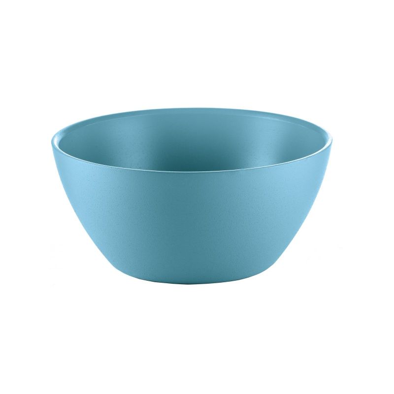 Stylish turquoise Guzzini My Fusion bowl (16cm) made of durable melamine, perfect for serving salads or desserts.