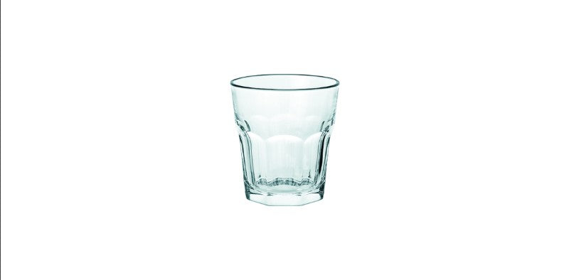 Set of 6 elegant Borgonovo London 355ml tumblers, perfect for serving cocktails and soft drinks, crafted in Italy.