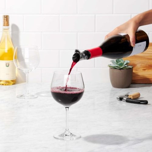 Wine Stopper & Pourer - OXO STEEL