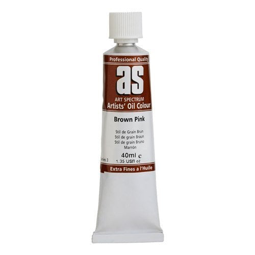 Artist Oil Paint tube in Brown Pink, 40ml, featuring rich pigments for vibrant, long-lasting artwork and smooth application.