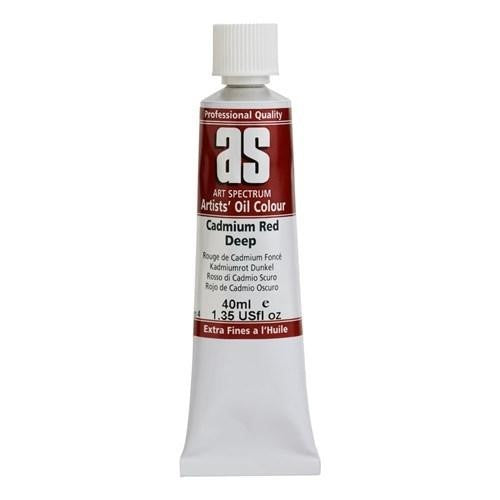Premium 40ml Cad Red Deep oil paint, vibrant and durable, perfect for creating bold artwork with effortless blending.