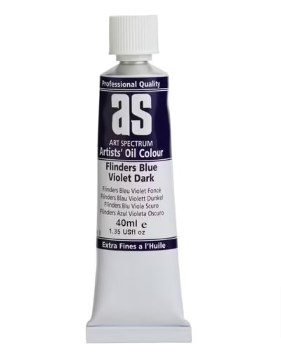 Artist Oil Paint 40ml in Blue Vio Dk, featuring vibrant, lightfast pigment for rich, bold colors and lasting artwork.