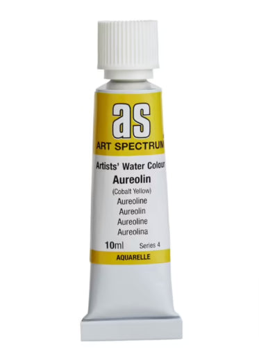 Art Spectrum 10ml Aureolin watercolour paint tube, featuring lightfast pigments for vibrant, lasting colors and smooth blending.