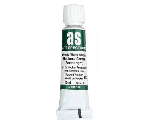 Premium 10ml Hookers Green watercolour paint for vibrant, long-lasting artworks; perfect for blending and mixing.