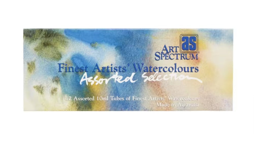 Watercolour paint set featuring 12 vibrant 10ml tubes, perfect for artists of all skill levels and various surfaces.