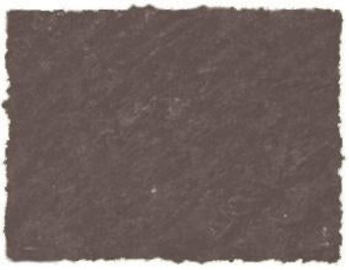 Pastel square in burnt umber greyish hue, perfect for smooth application and detailed artistic creations.
