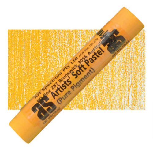 Vibrant golden yellow Artist Pastel, ideal for both detailed and bold artwork, made with lightfast pigments and a velvety texture.