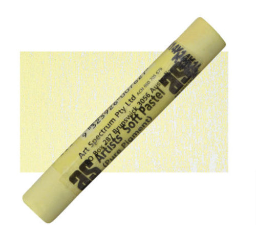 Vibrant lemon yellow pastel pencil for artists, featuring rich color, smooth application, and non-toxic materials.