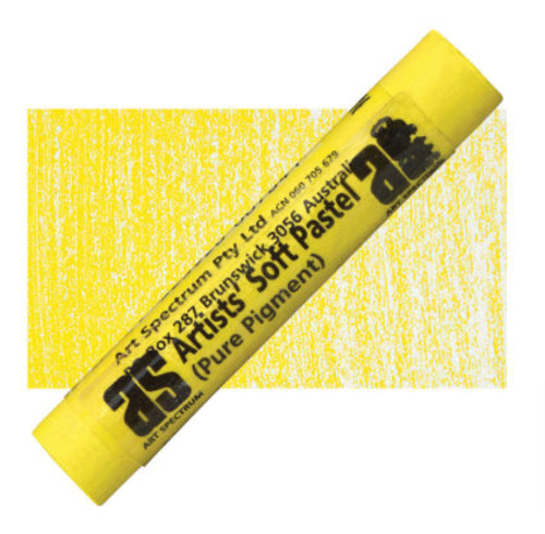 Vibrant yellow pastel stick for artists, ideal for blending, layering, and creating stunning artwork with lightfast pigments.