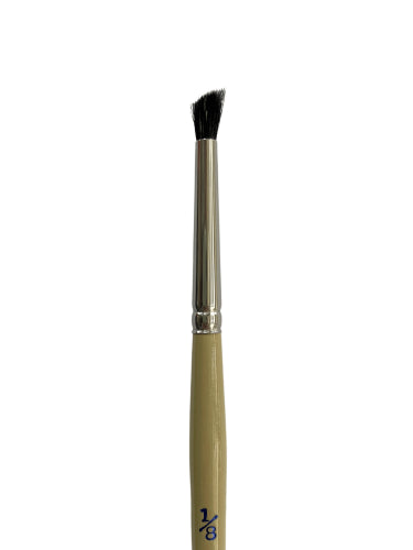 Deerfoot stippler brush designed for precise stippling and textured effects in various paint mediums.