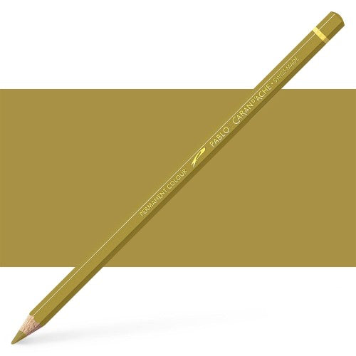 Caran d'Ache Pablo Ochre (3) Artist Pencils with creamy texture, vibrant colors, and high precision for realistic drawing.