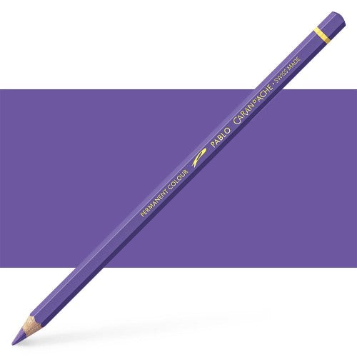 Caran d'Ache Pablo Periwinkle Blue artist pencils, premium quality, 3.8mm lead, vibrant color, eco-friendly, made in Switzerland.