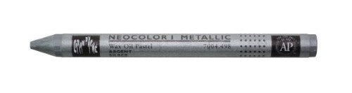 Crayon - Neocolor I Metallic Silver - Pack of 10