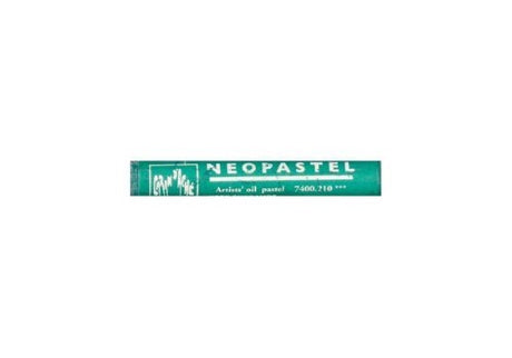 Set of 3 Caran D’Ache Neopastel bluish green artist pastels, ideal for blending and creating vibrant artistic effects.