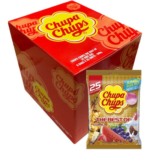 Chupa Chups 25 In a Bag ( 6 Pack )