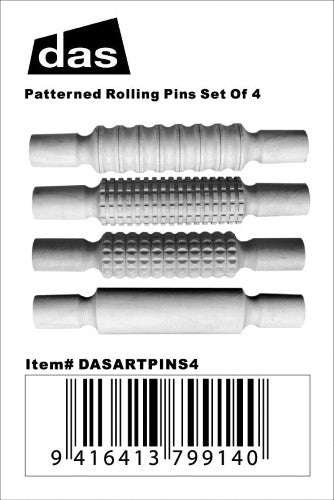 Kids Painting - Das Patterned Rolling Pin Set Of 4