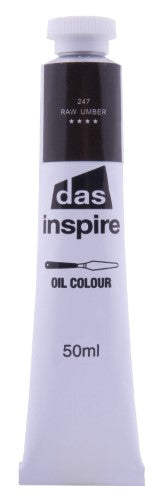 Artist Oil Paint - Das Inspire Oil 50ml Raw Umber