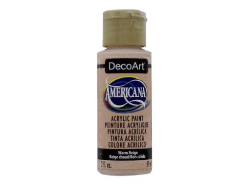 Americana 2oz Flesh Tone acrylic paint in a versatile bottle, ideal for realistic portraits and mixed media projects.