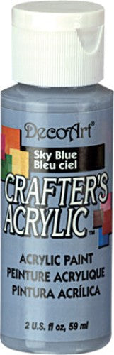 Acrylic paint in sky blue, ideal for smooth application on various surfaces, perfect for artists and crafters of all levels.
