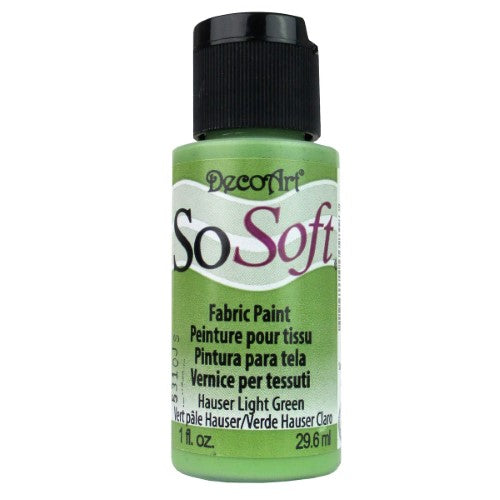 So Soft Fabric Acrylic 1oz in Hauser Light, a vibrant, soft fabric paint for versatile creative projects.