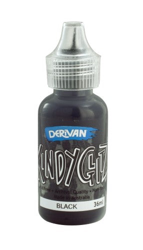 Vibrant 5-pack of Derivan Kindy Glitz Aqua Glitter Glue for sparkling crafts, safe for kids, with a flat finish.