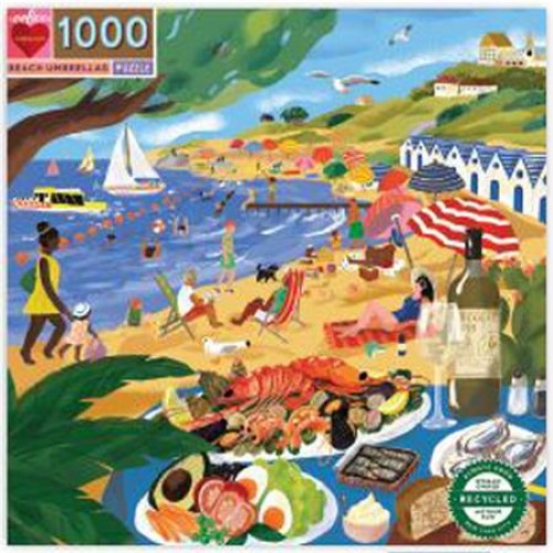 Jigsaw Puzzle - eeboo Beach Umbrella (1000pcs)