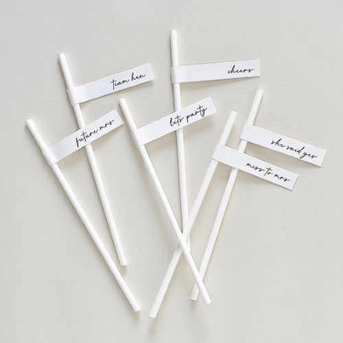 Hen Party Straws - Pack of 16