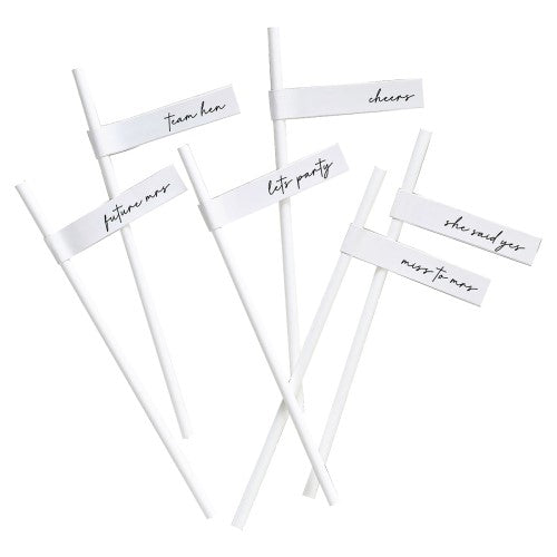 Hen Party Straws - Pack of 16