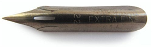 Set of 12 Hunt Nibs #22b designed for precision in calligraphy, sketching, and watercolor art with varying line widths.