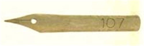 Pack of 12 Hunt Nibs #107, precision tools for calligraphy and art with varied line widths and smooth ink flow.