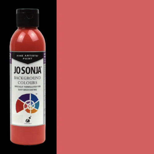 A 250ml tube of Jo Sonja's Wild Rose acrylic paint, highly pigmented for vibrant, one-coat coverage on various surfaces.