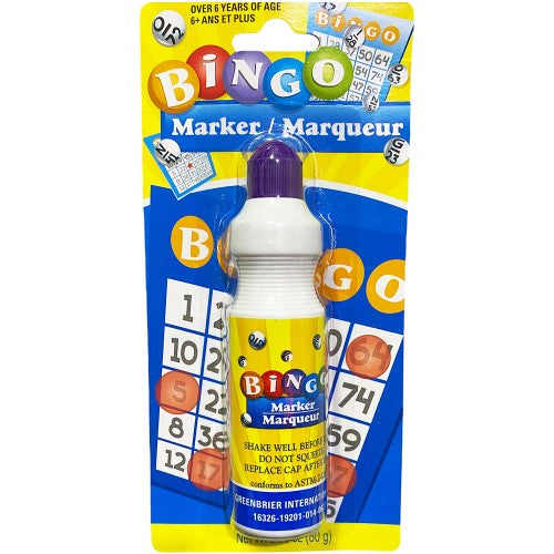 Vibrant 80ml Bingo Marker designed for clean, quick-drying card marking; perfect for all ages and easy to use anywhere.