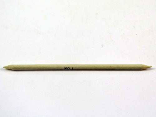 Double-ended Paper Stumps Size 1 in soft gray felt for seamless blending and shading in charcoal, graphite, and colored pencil artwork.