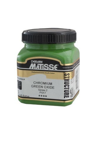 Acrylic paint in Chromatic Green Oxide S2, featuring rich texture and vibrant color for versatile artistic expression.