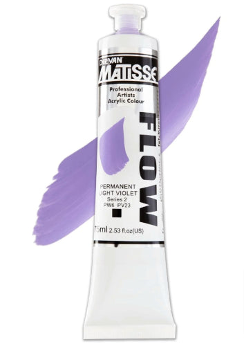 Acrylic paint in Permanent Light Violet S2, ideal for smooth blends, detailed work, and versatile artistic techniques.