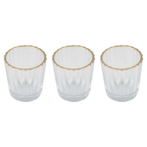 Modern Luxe Tealight Holders - Pack of 3