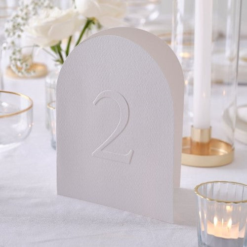 Modern Luxe Table Numbers - Pack of 12