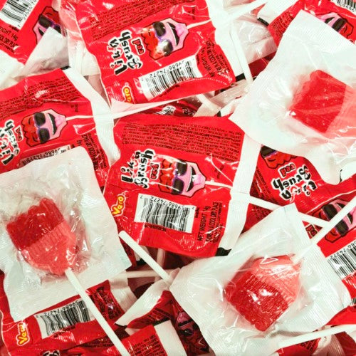 Lik a Brush Red Lollipops ( 150 per Bag )