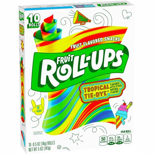 Fruit Roll-Ups Tropical Tie-Dye 10pk Box ( 10 Pack )