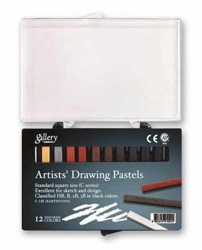 Vivid 12-pack of fade-resistant pastels for artists, featuring smooth application and excellent blending in assorted colors.