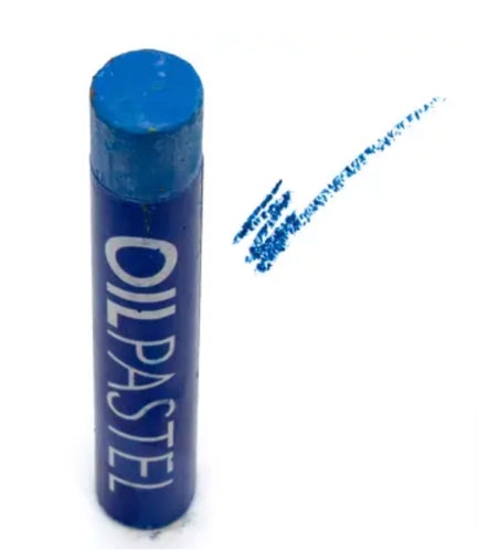 Gallery Oil Pastels in vibrant Cobalt Blue, pack of 6, ideal for blending and smooth application in any artistic project.