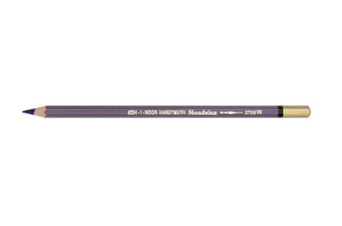 Mondeluz Aquarelle Pencil in Windsor Violet, showcasing vibrant water-soluble pigments for versatile watercolor artwork.