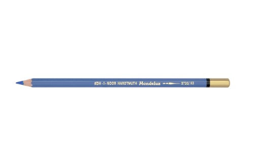 Mondeluz Aquarelle Pencil in Phthalo Blue, a versatile water-soluble art tool for vibrant watercolor effects and precision.
