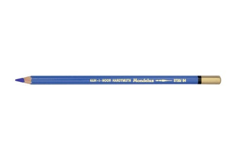 Mondeluz Aquarelle Pencil in Cobalt Dark, featuring a soft water-soluble core for vibrant watercolor effects on various surfaces.