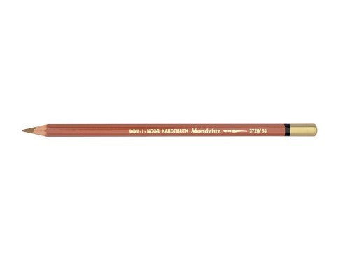 Mondeluz Aquarelle Pencil in Burnt Ochre, a versatile water-soluble pencil for vibrant watercolor effects and precision artistry.
