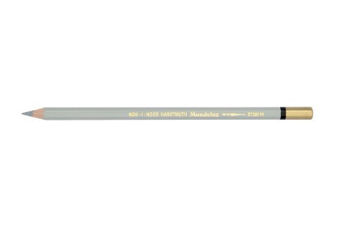 Light Grey Mondeluz Aquarelle Pencil set of 12, featuring soft, vibrant water-soluble pigments for versatile artistic expression.