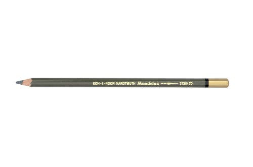 Mondeluz Aquarelle Pencil in Dark Grey, a water-soluble tool for rich coloring, blending, and watercolor effects for artists.