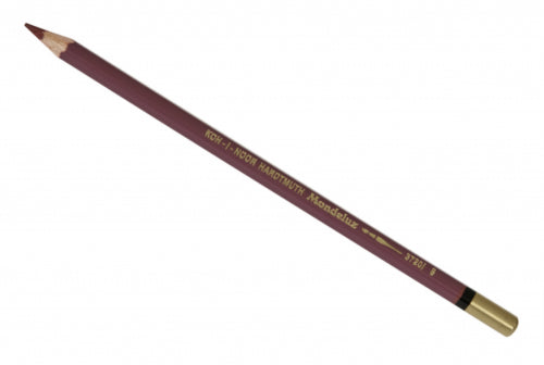 Bordeaux water-soluble colored pencil with vibrant lead for watercolor effects on various surfaces. Ideal for artists.